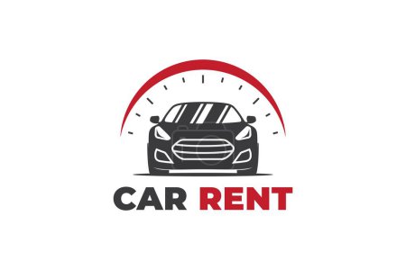 Illustration for Logo car rent shop auto design - Royalty Free Image
