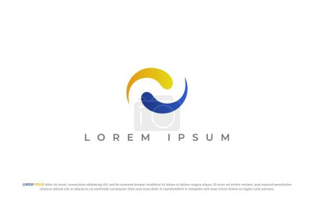 Téléchargez les photos : Logo entreprise abstrait moderne lettre n design - en image libre de droit