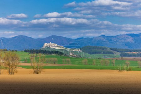 Photo for Spis Castle in Slovakia in the green fields - Royalty Free Image