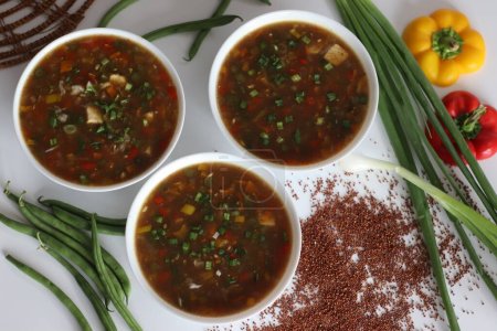 Wholesome Ragi Vegetable Soup. Nutrient-rich, vegan friendly, and comforting bowl of hearty soup with finger millets and vegetables, perfect for a healthy lifestyle and weight management.