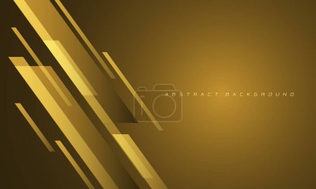 Ilustración de Línea de oro abstracta cgeometric dinámico diseño de lujo moderno futurista vector de fondo - Imagen libre de derechos