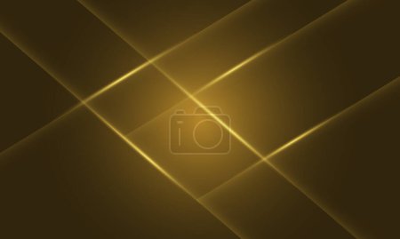 Ilustración de Línea de luz dorada abstracta cruz diseño de lujo vector de fondo - Imagen libre de derechos