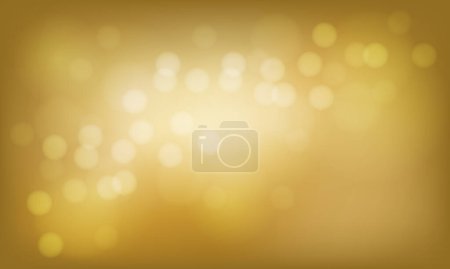 Ilustración de Resumen luz dorada bokeh difuminado vector de fondo de lujo - Imagen libre de derechos