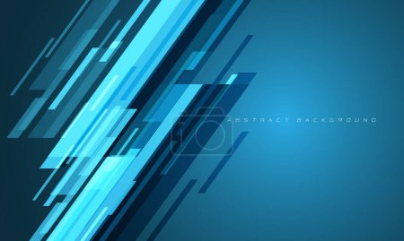 Ilustración de Resumen azul línea geométrica dinámica de lujo diseño moderno futurista fondo vector - Imagen libre de derechos