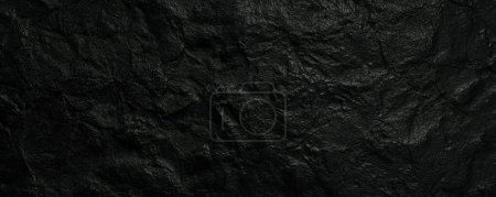 Téléchargez les photos : Roche noire rugueuse ou surface rocheuse de la montagne. concept lumière et ombre arrière-plan. 3d rendu et illustration. - en image libre de droit