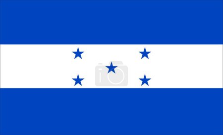 Illustration for Honduras Flag Design Vectors - Royalty Free Image