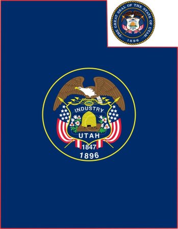 Ilustración de Mapa de Utah State USA - Imagen libre de derechos