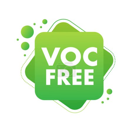 Ilustración de Voc libre. Abstracto libre de compuestos orgánicos volátiles. Ilustración vectorial - Imagen libre de derechos