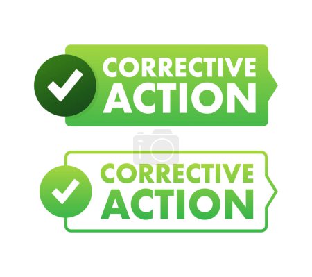 Illustration for CAPA - Corrective and preventive action. Vector illustration - Royalty Free Image