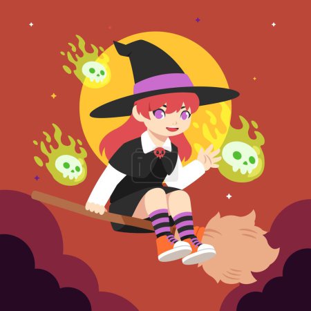 Illustration for Flat halloween season design vector illustration - Royalty Free Image