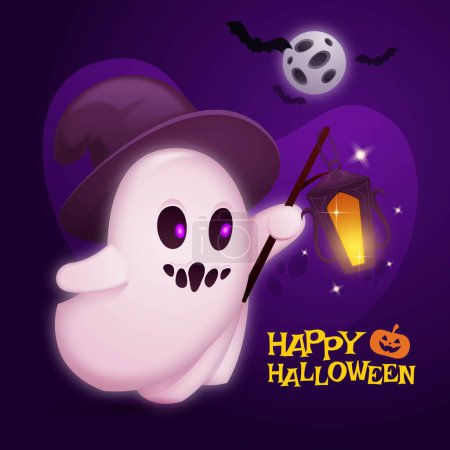 Téléchargez les illustrations : Illustration vectorielle réaliste de conception de saison d'Halloween - en licence libre de droit