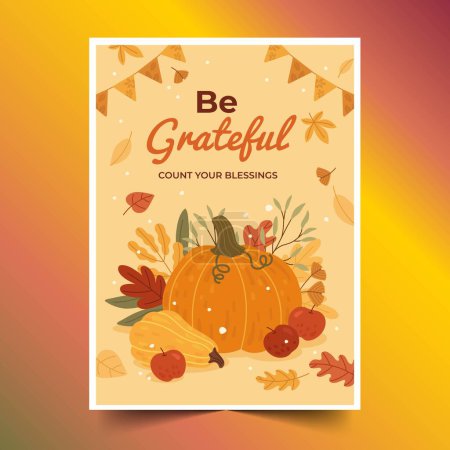 Illustration for Hand drawn thanksgiving cards design vector illustration - Royalty Free Image