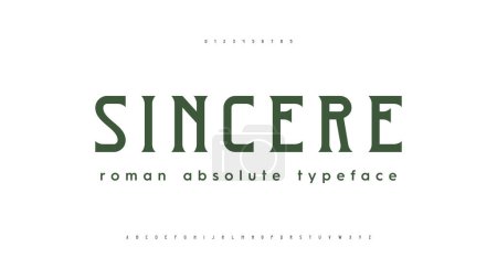 Illustration for Lettering fashion designs. Modern thin slab serif alphabet fonts. Technology typography futuristic uppercase. vector illustrator - Royalty Free Image