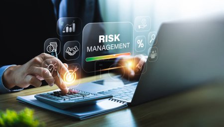 Photo for Risk management is the process of identifying, assessing, and mitigating risks to minimize future occurrences, ensuring organizational readiness and stability amidst unforeseen challenges. - Royalty Free Image