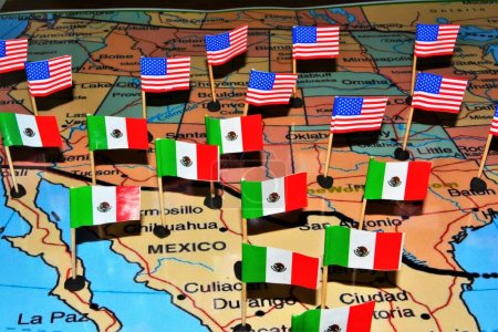 El conflicto en la frontera entre Estados Unidos y México es un problema serio.. 