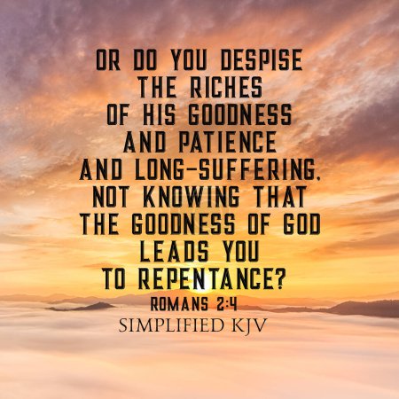 God's goodness leads to repentance