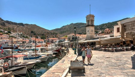 Photo for The island of hydra is considered to be the most beautiful island of the Saronic Gulf - Royalty Free Image