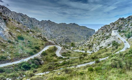 Photo for Snake highway on sa colabria in spain - Royalty Free Image