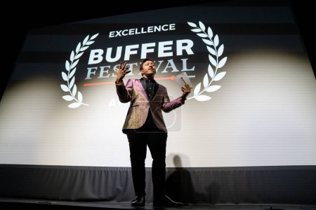 Téléchargez les photos : Buffer Festival 2023 au Drake Hotel and Paradise Theatre, novembre, Toronto, Canada : Corey Lubowich - en image libre de droit