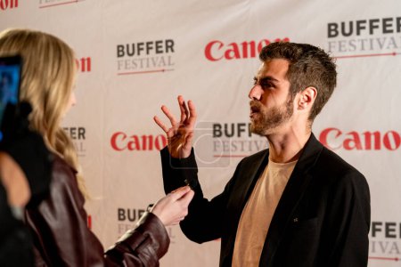 Téléchargez les photos : Buffer Festival 2023 au Drake Hotel and Paradise Theatre, novembre, Toronto, Canada : Zach Ramelan - en image libre de droit