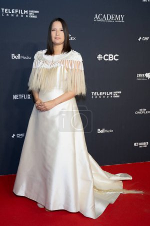 Foto de Darla Cantois asiste a los Premios Cinematográficos Canadienses 2024 en CBC Broadcast Centre. - Imagen libre de derechos