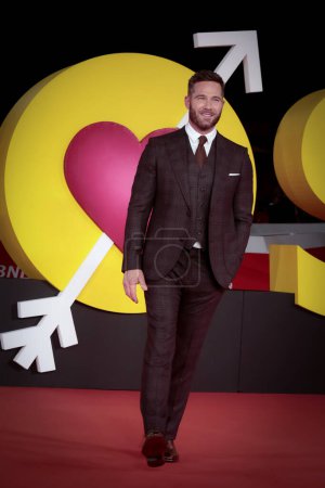 Photo for Rome Italy - October 22, 2022: Luke Macfarlane attends in the red carpet of the film "Bros" at the 17th Rome Film Festival at the Auditorium Parco della Musica. - Royalty Free Image
