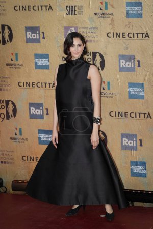 Photo for Rome, Italy - May 3, 2024: Linda Caridi attend the red carpet of the David di Donatello 2024 awards ceremony in Rome, Italy at Cinecitta Studios - Royalty Free Image