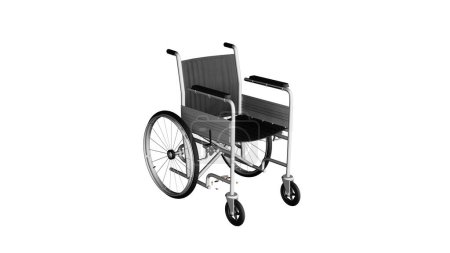 Photo for Wheelchair isolated on background. - Royalty Free Image