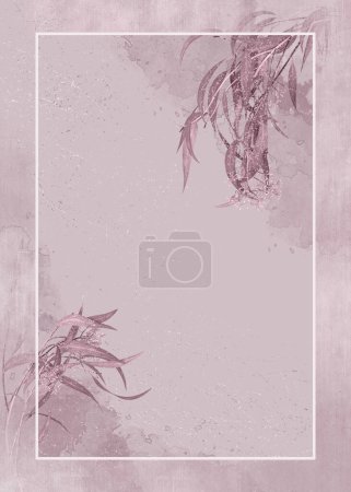 Foto de Arreglo de flores de oro beige, ramo retro de rosas de melocotón, plantas exóticas, hojas, flores, bayas secas, ramas, hierba de pampas, hojas de palma, 3d rendering - Imagen libre de derechos
