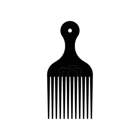 Illustration for Afro pick comb vector isolated on white background. - Royalty Free Image