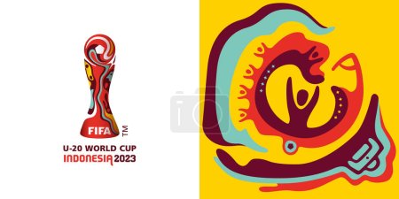 Illustration for Karachi, Pakistan 21 march, FIFA U-20 World Cup logo vector illustration. - Royalty Free Image
