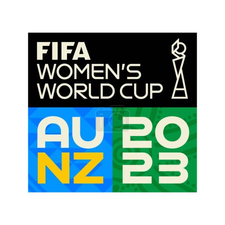 Illustration for Karachi, Pakistan 5 May FIFA Womens World Cup AU NZ 2023 Logo,Vector Logo, women football Logo - Royalty Free Image