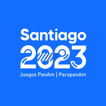 Karachi, Pakistan. 22 March Santiago 2023 Juegos PanAm American logo and icon vector illustration.