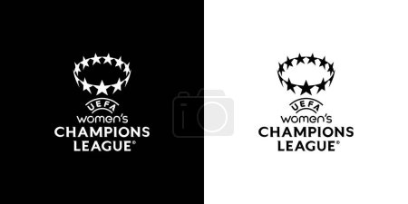 Illustration for Pakistan, Karachi. 13, 2023, UEFA Womens Champions League 2024 logo and icon vector illustratio - Royalty Free Image
