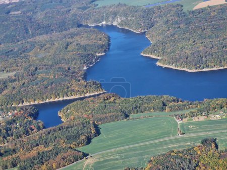 Téléchargez les photos : Barrage d'eau de Vranov, région de Dyje, Moravie du Sud, République tchèque - en image libre de droit