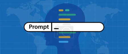 Prompt AI artificial intelligence query input interaction with the language model vector
