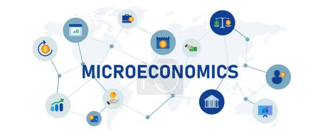 Ilustración de Microeconomía finanzas análisis económico informe datos crecimiento gráfico estadística gráfico vector - Imagen libre de derechos