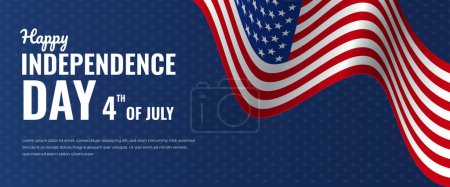 Ilustración de Día de la independencia de Estados Unidos, 4 de julio - Imagen libre de derechos