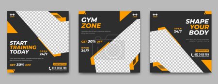 sport concept, gym flyer posters
