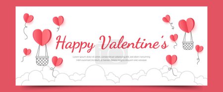 Téléchargez les illustrations : 14 février. carte Saint Valentin rose - en licence libre de droit