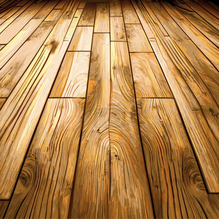 Photo for An interior floor backdrop texture made up of old wooden plank boards. - Royalty Free Image