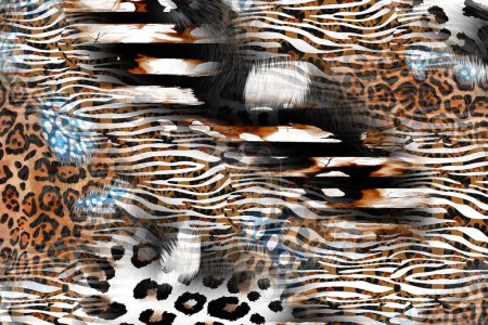 Foto de Patrones coloridos fractal.Psychedelic fractal, textura de pinceladas pintura de color de lines.For textil patterns.abstract fondo color grunge textura caótica pinceladas. - Imagen libre de derechos