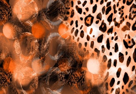 Colorful leopard print pattern.Modern fashion prints.Textile illustration render.Textile fabric print pattern.New fashion pattern print.Creative fabric digital design