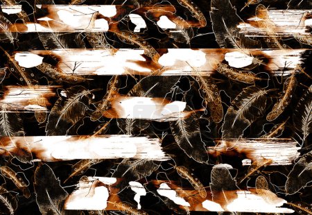 Foto de Textura antigua como fondo grunge abstracto.Hermoso diseño de patrón impreso bufanda de seda, en estilo abstracto y elegante.Diseño para accesorios Hijab, pañuelo, bandana, tela, moda, chal, papel pintado - Imagen libre de derechos
