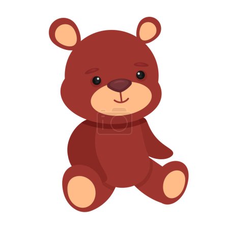 Illustration for Cute teddy bear, vector illustration - Royalty Free Image