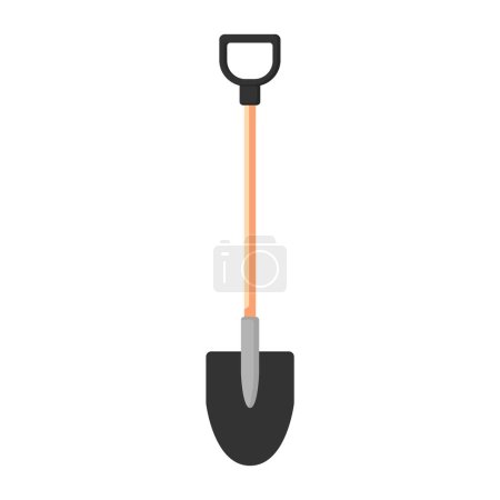 Illustration for Vector shovel isolated on white background - Royalty Free Image