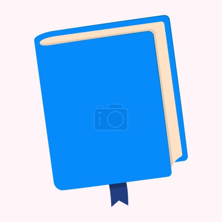 Illustration for Textbooks with bookmark, book icon, vector illustration - Royalty Free Image