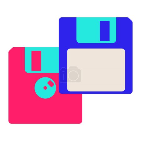 Illustration for Floppy disk illustration isolated on white - Royalty Free Image
