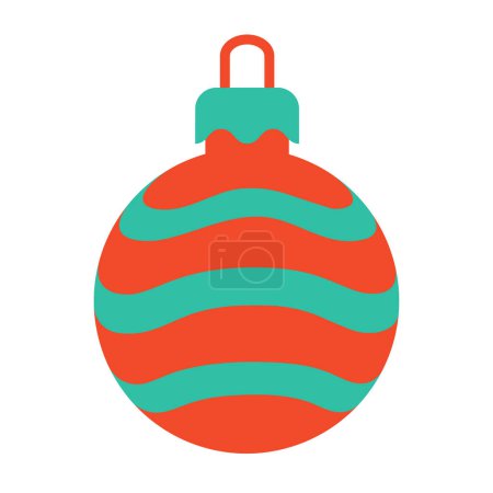 Téléchargez les illustrations : Boule de Noël, décoration, illustration vectorielle - en licence libre de droit