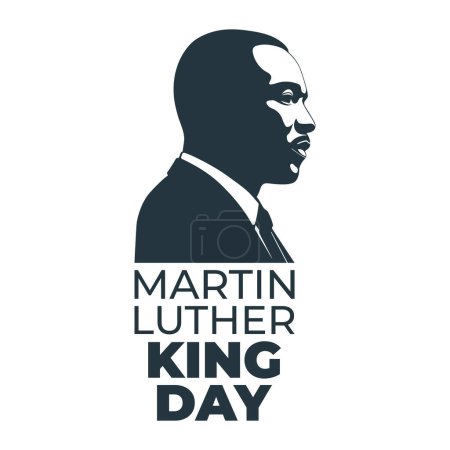Illustration for Martin Luther King Jr. Day, poster vector illustration - Royalty Free Image